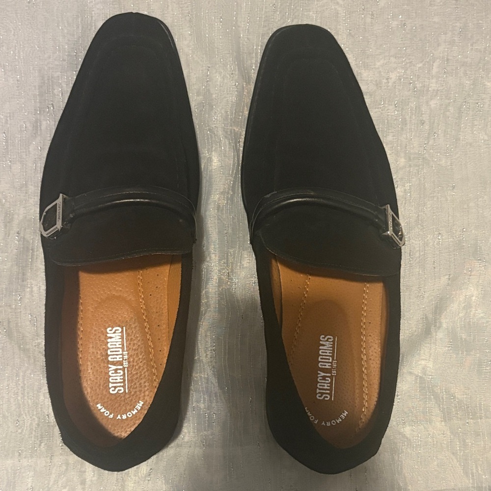 Stacy Adams Men's Elegant Black Slip-On Loafers